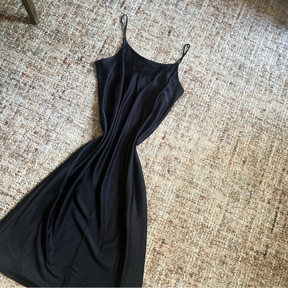 A New Day Black Spaghetti Strap Slip Dress